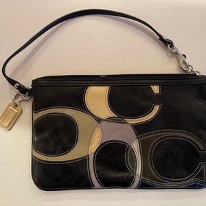 Coach leather wristlet